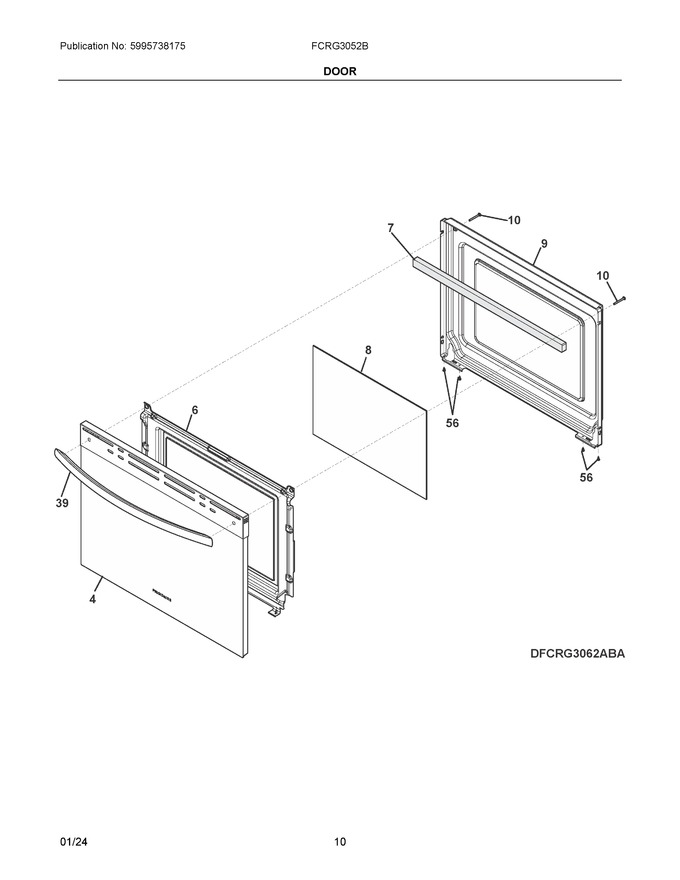 Diagram for FCRG3052BWA