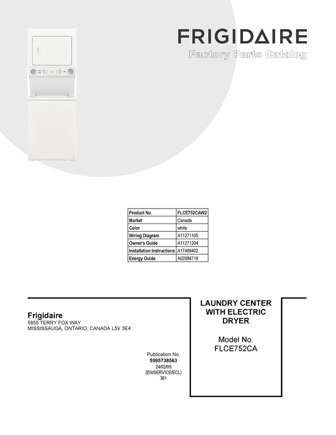Diagram for FLCE752CAW2