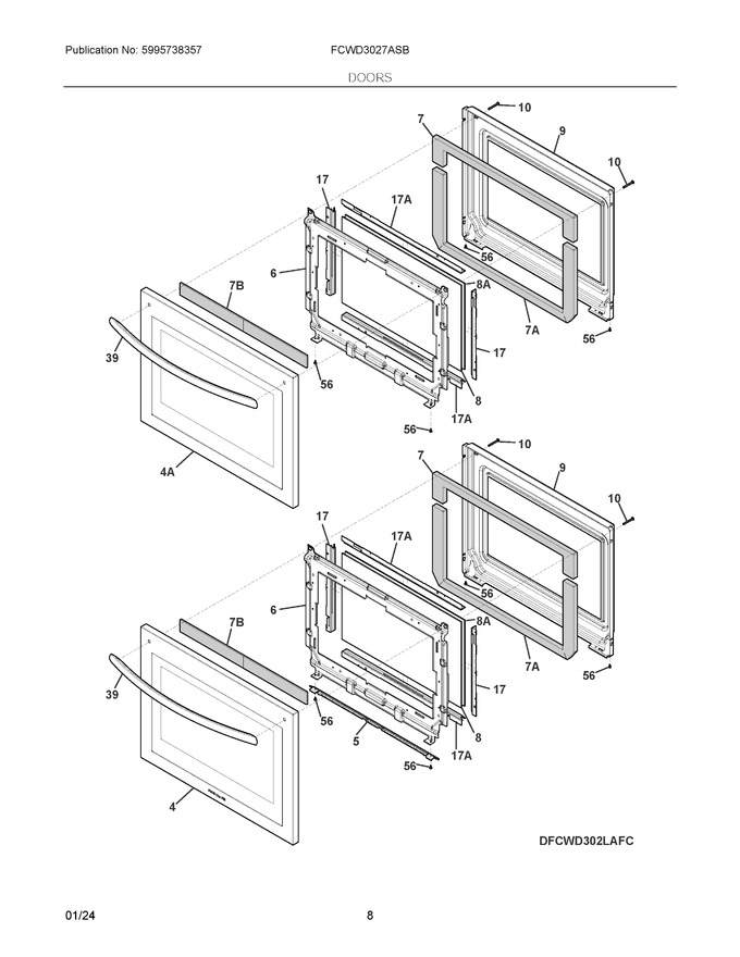 Diagram for FCWD3027ASB