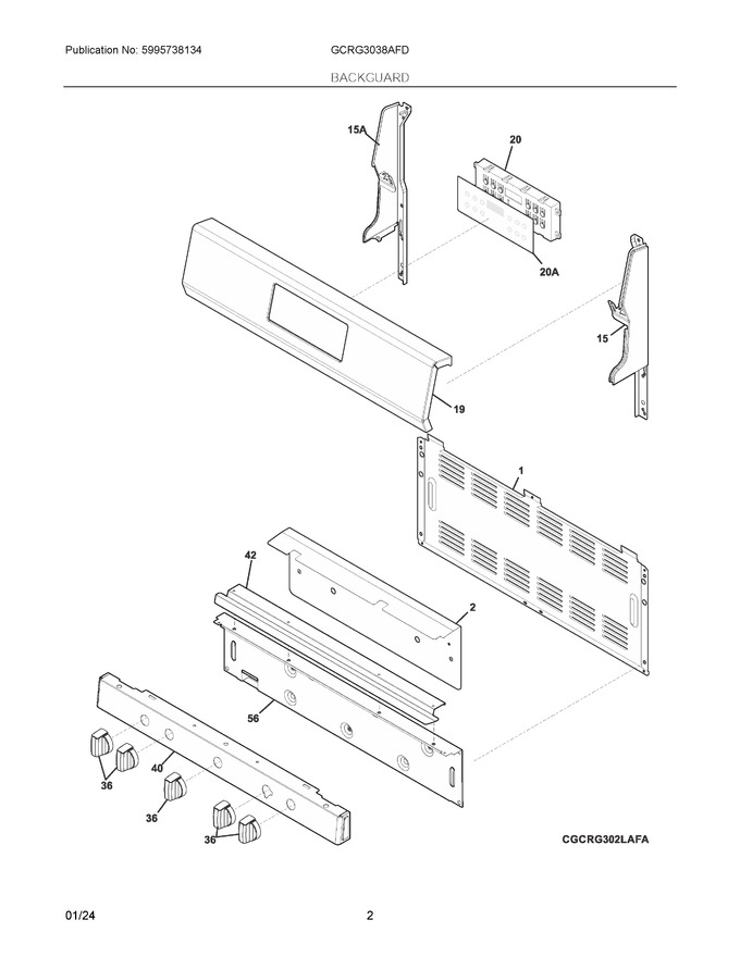 Diagram for GCRG3038AFD