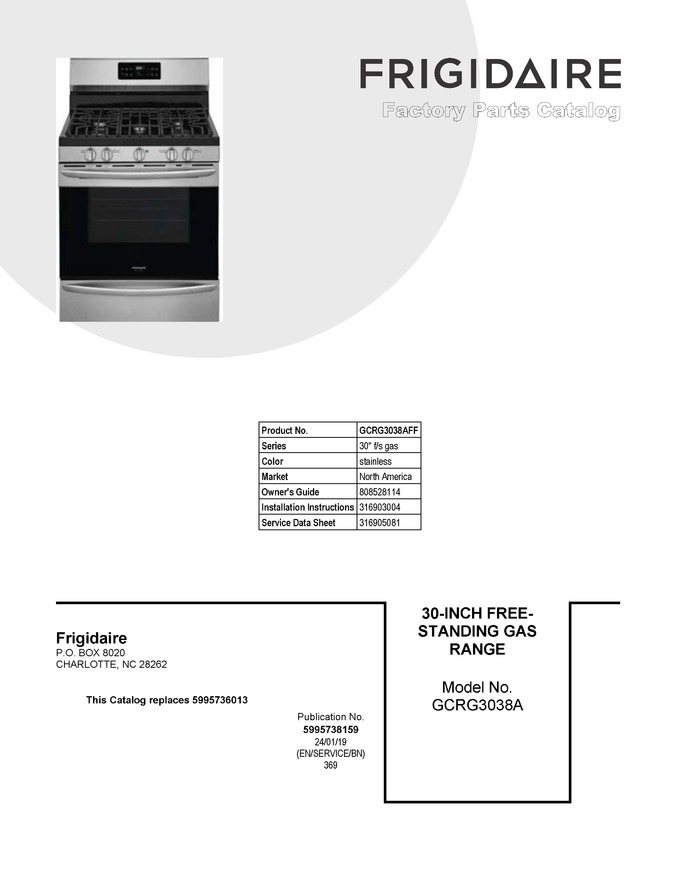 Diagram for GCRG3038AFF