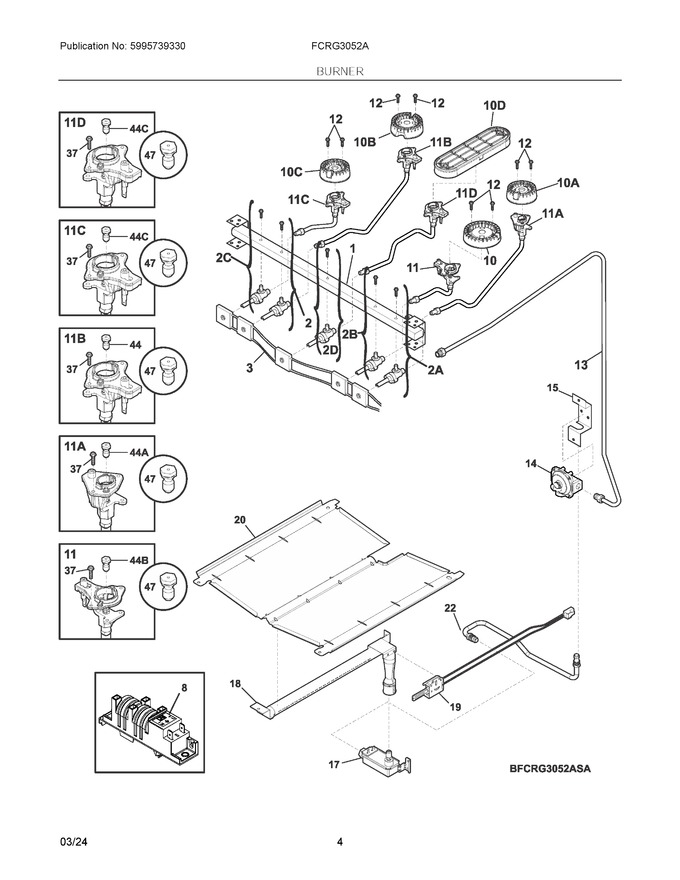Diagram for FCRG3052AWD