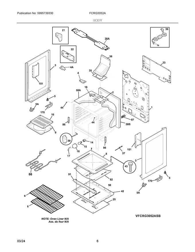 Diagram for FCRG3052AWD