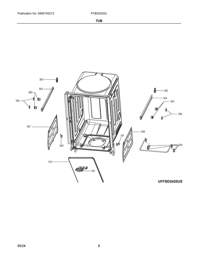 Diagram for FFBD2420UW