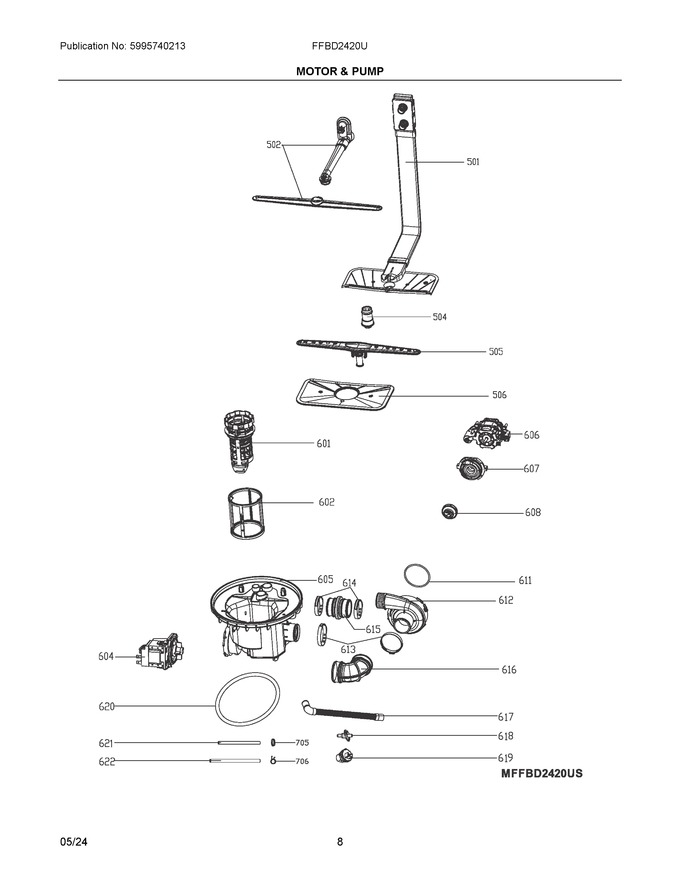 Diagram for FFBD2420UW