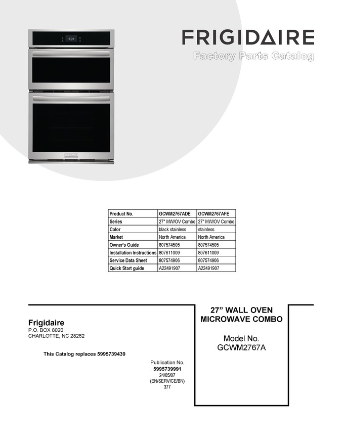 Diagram for GCWM2767AFE
