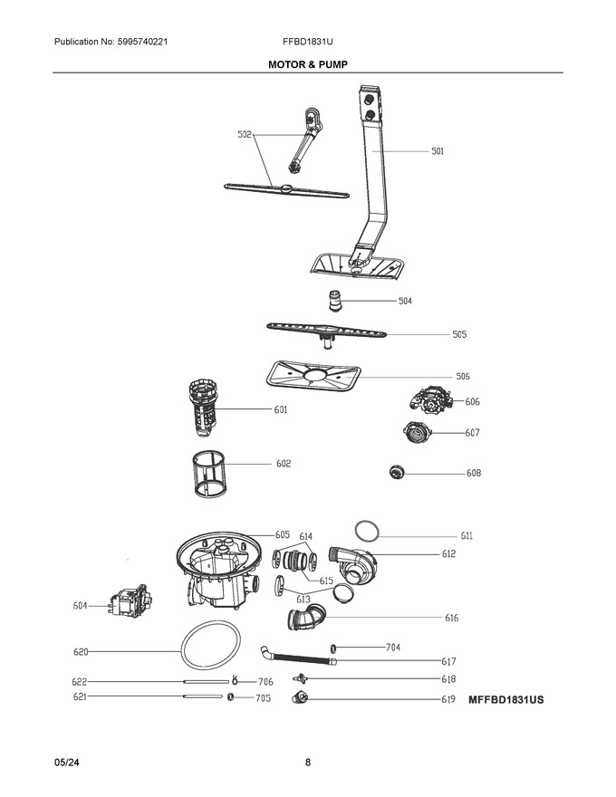 Diagram for FFBD1831UW0A