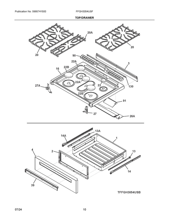 Diagram for FFGH3054USF