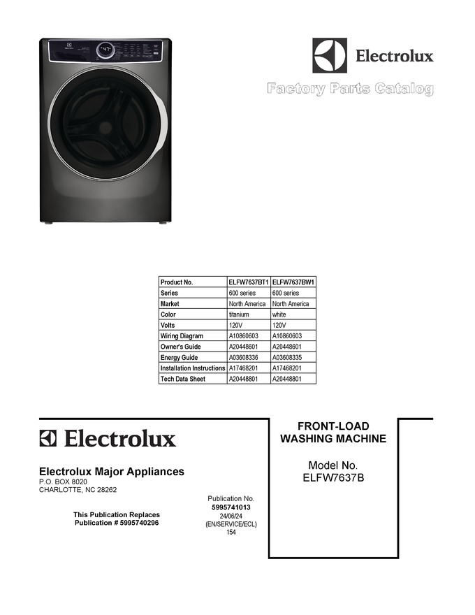 Diagram for ELFW7637BW1