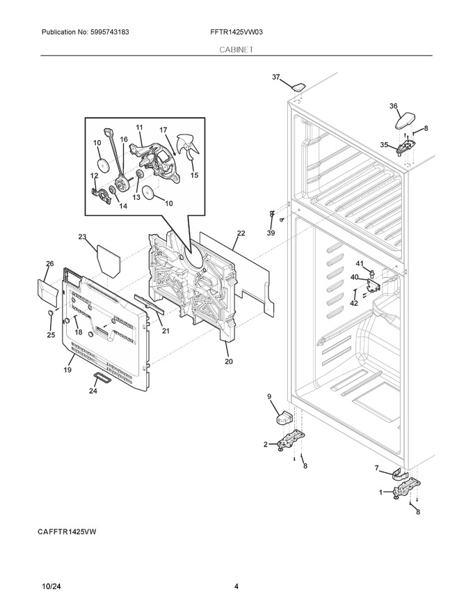 Diagram for FFTR1425VW03
