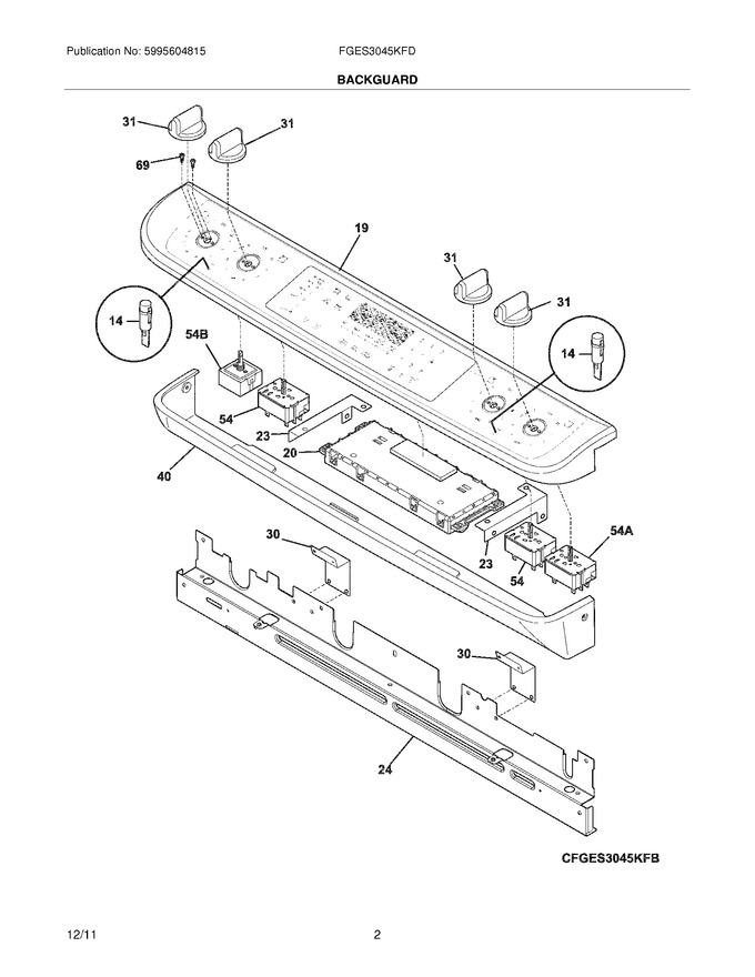 Diagram for FGES3045KFD