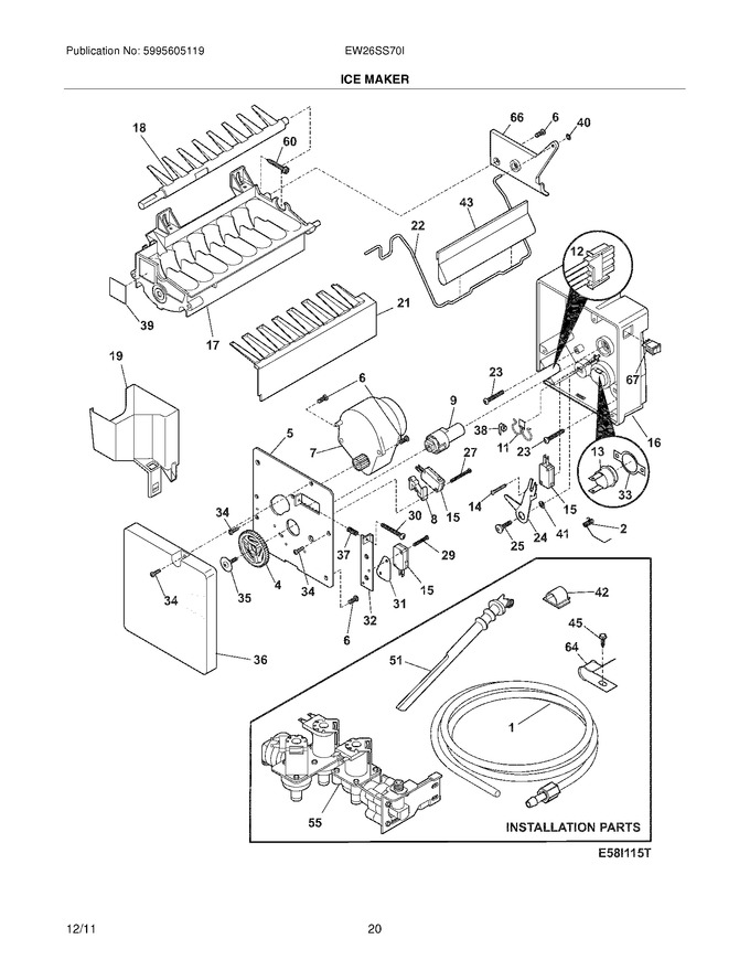 Diagram for EW26SS70IB2