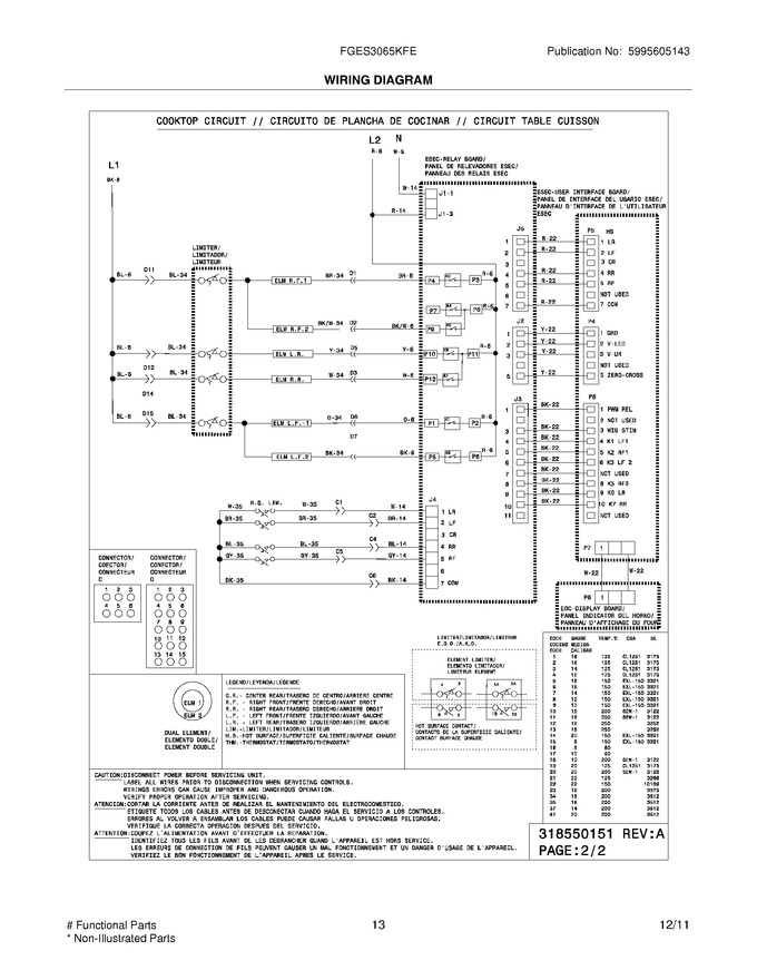 Diagram for FGES3065KFE