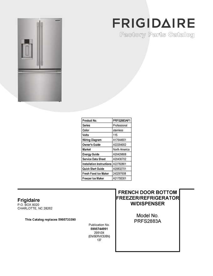 Diagram for PRFS2883AF1