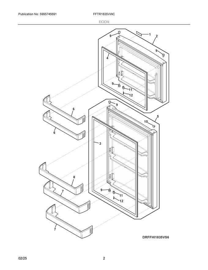 Diagram for FFTR1835VWC
