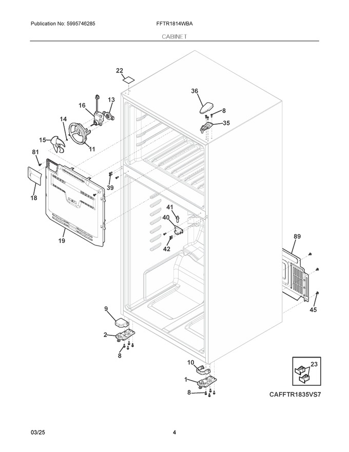 Diagram for FFTR1814WBA