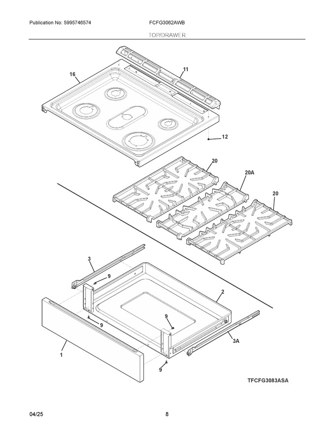 Diagram for FCFG3062AWB