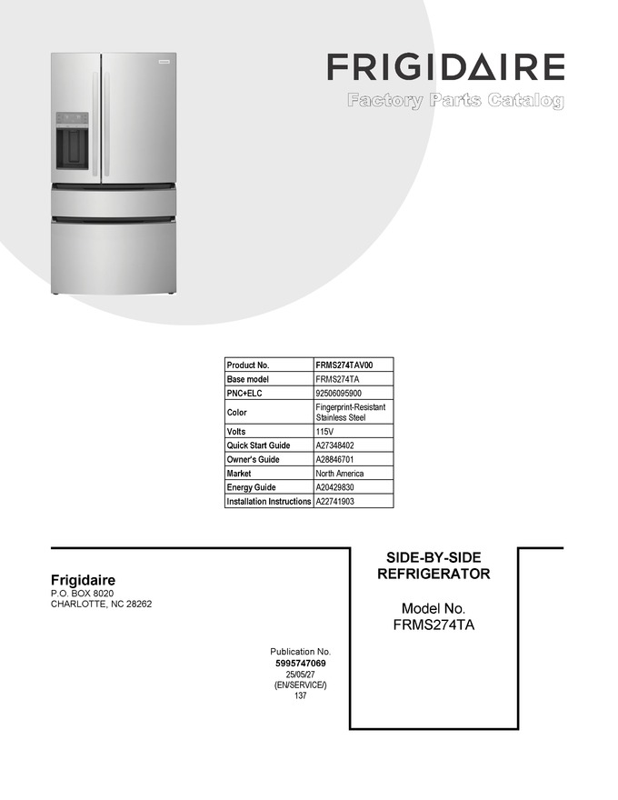 Diagram for FRMS274TAV00