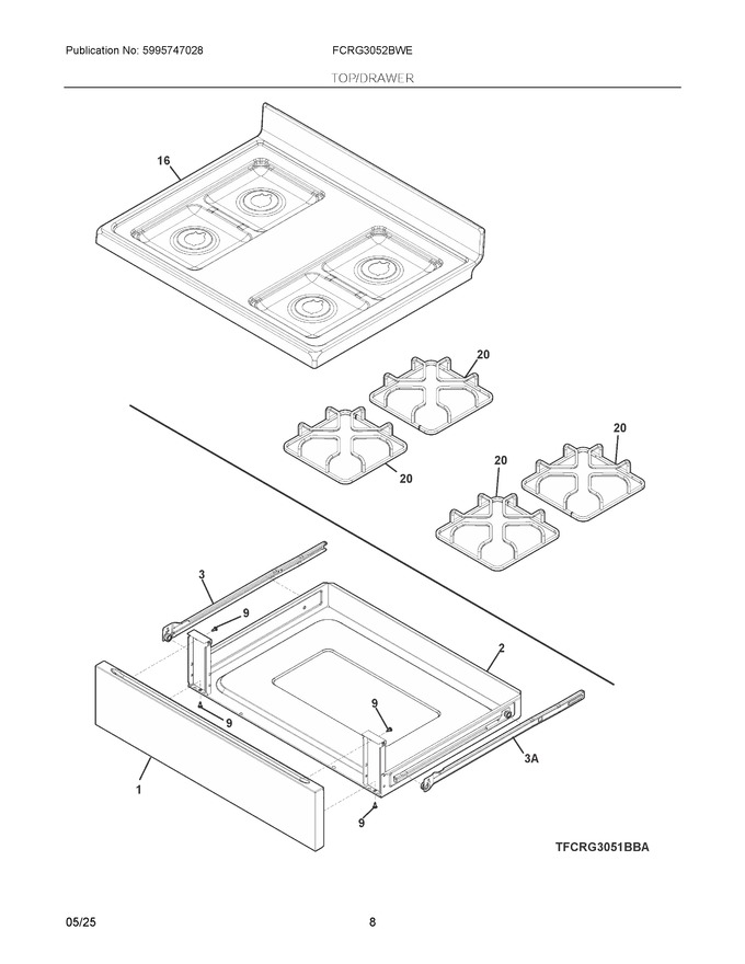 Diagram for FCRG3052BWE