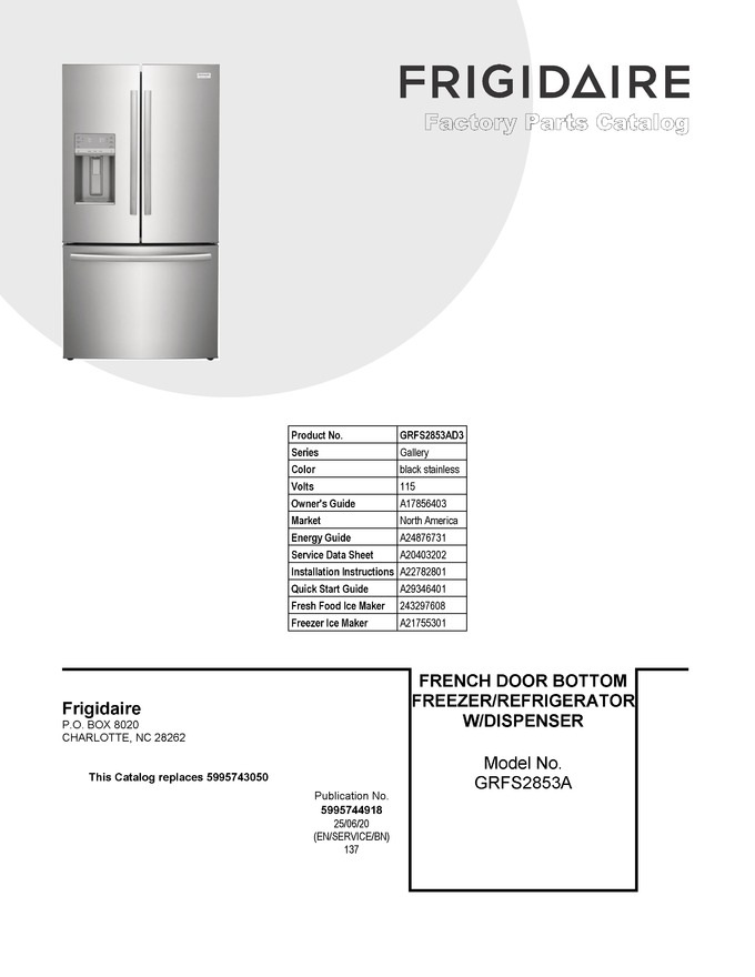 Diagram for GRFS2853AD3