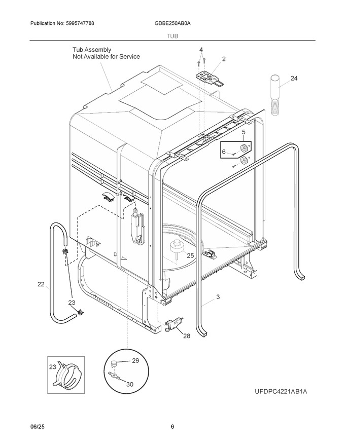 Diagram for GDBE250AB0A