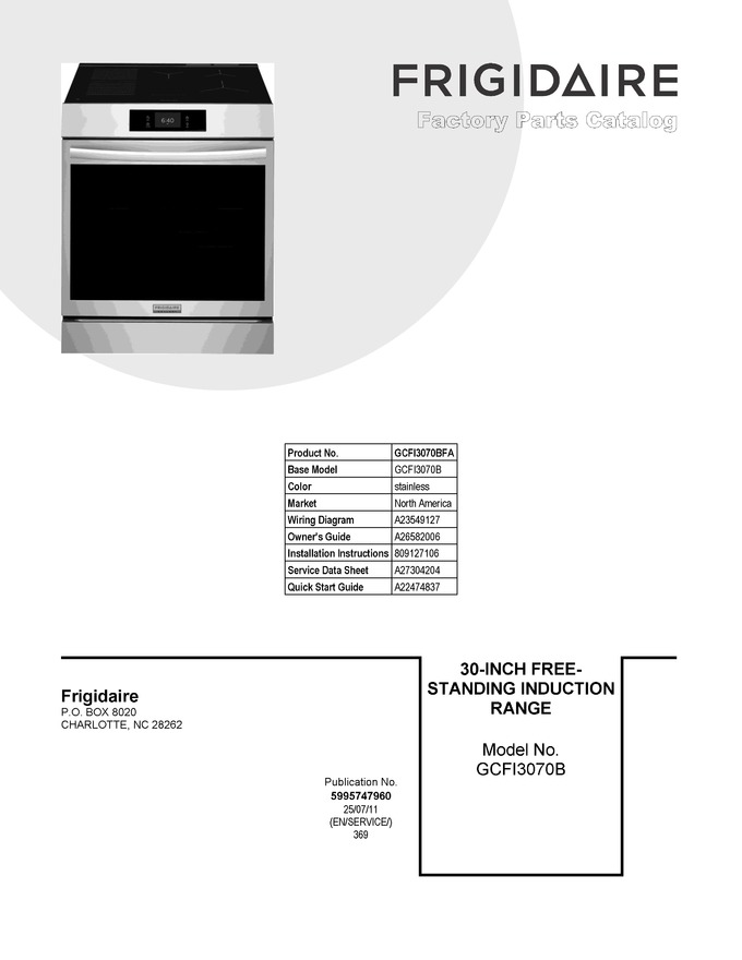 Diagram for GCFI3070BFA