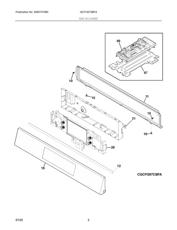 Diagram for GCFI3070BFA