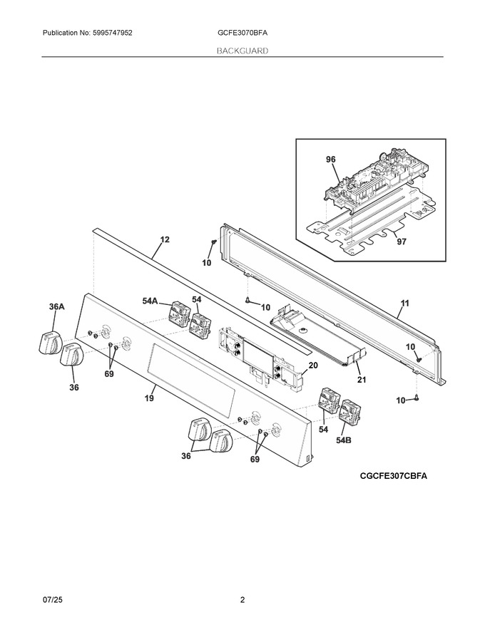 Diagram for GCFE3070BFA