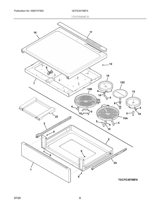 Diagram for GCFE3070BFA