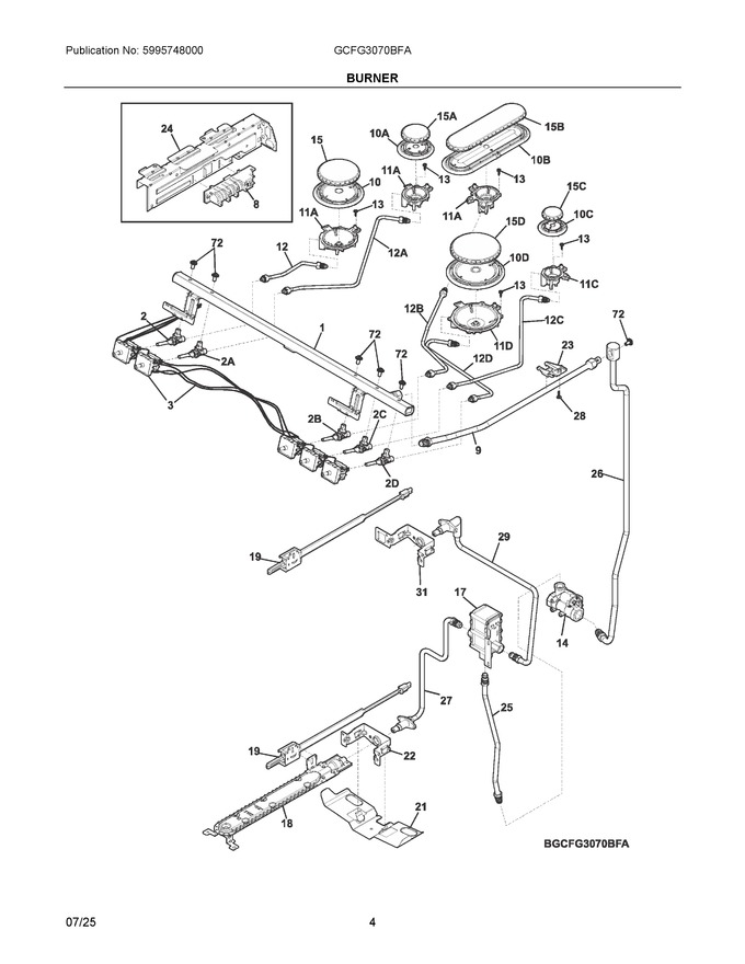 Diagram for GCFG3070BFA