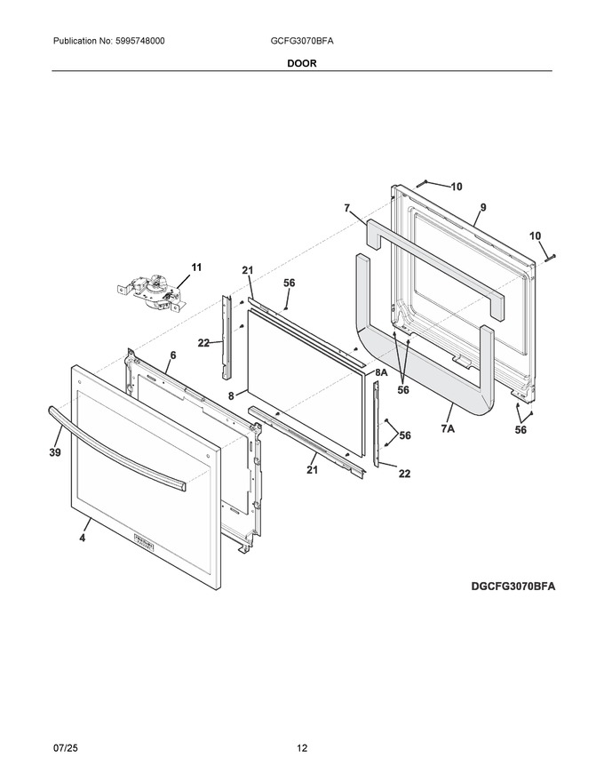 Diagram for GCFG3070BFA