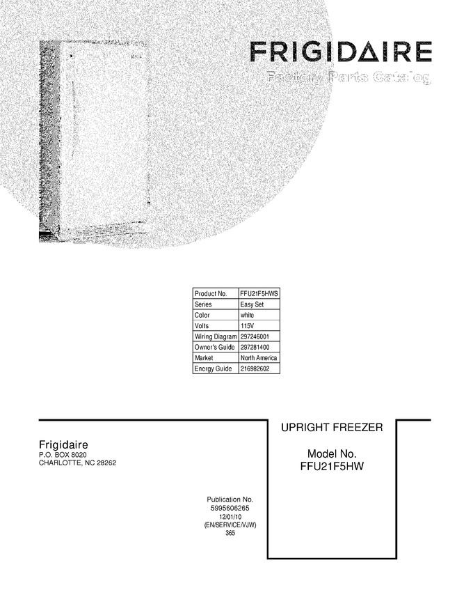 Diagram for FFU21F5HWS