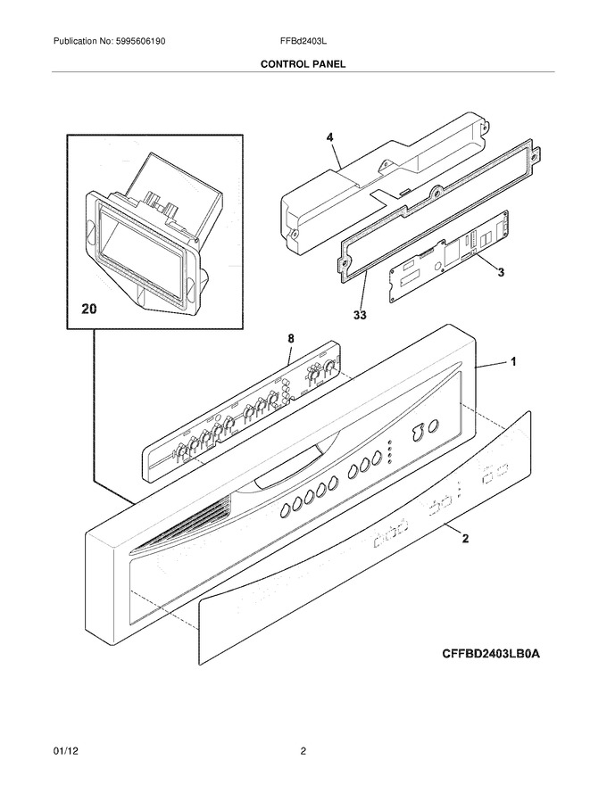 Diagram for FFBD2403LW1B