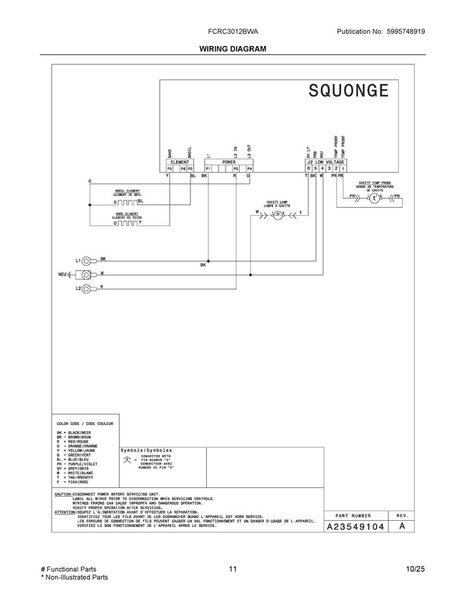 Diagram for FCRC3012BWA