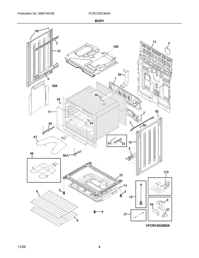 Diagram for FCRC302CBWA