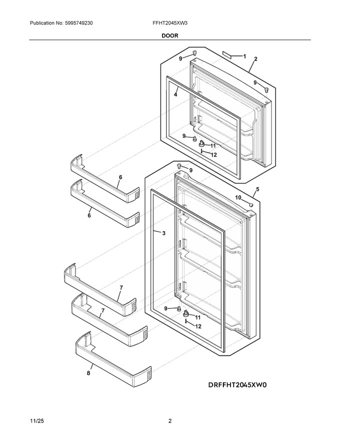 Diagram for FFHT2045XW3