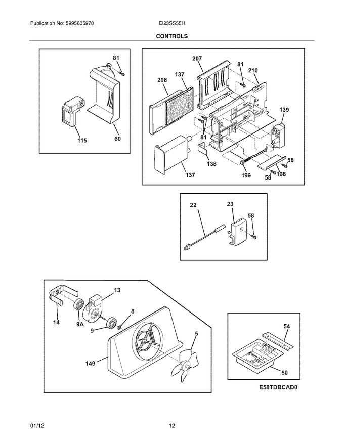 Diagram for EI23SS55HW0