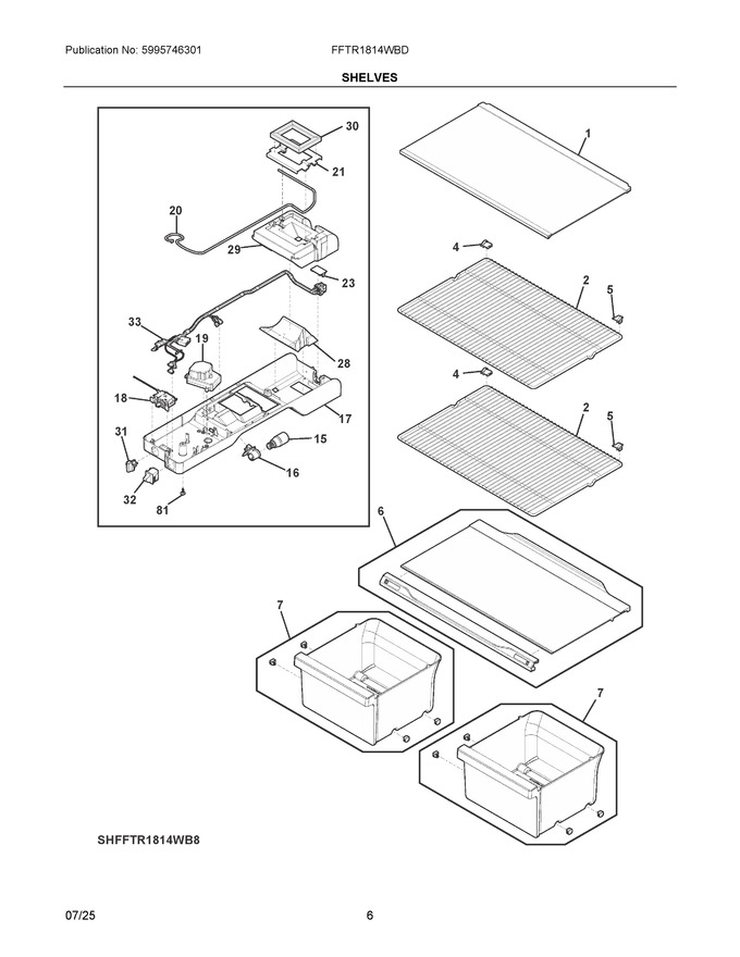 Diagram for FFTR1814WBD