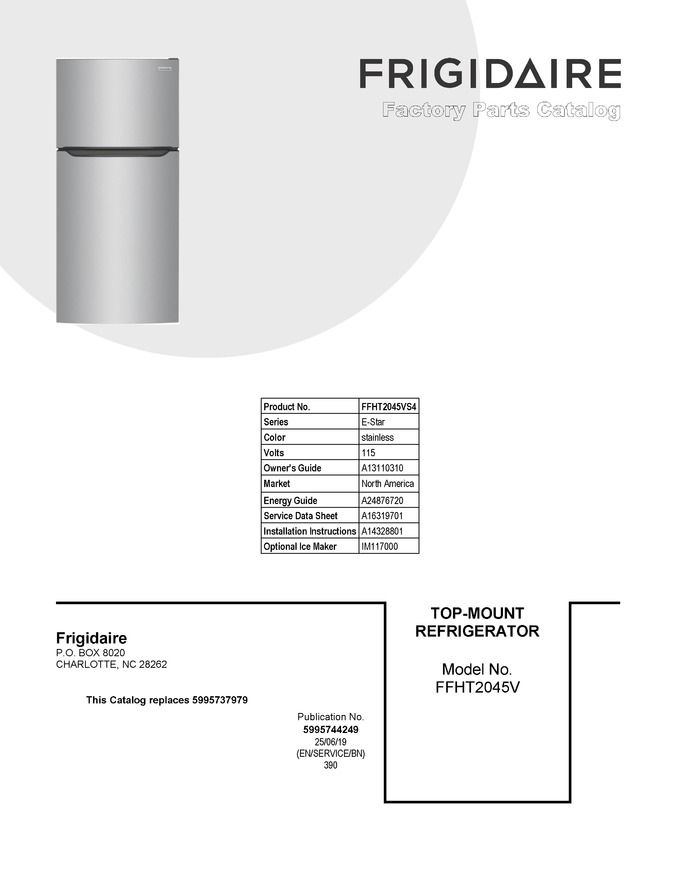 Diagram for FFHT2045VS4