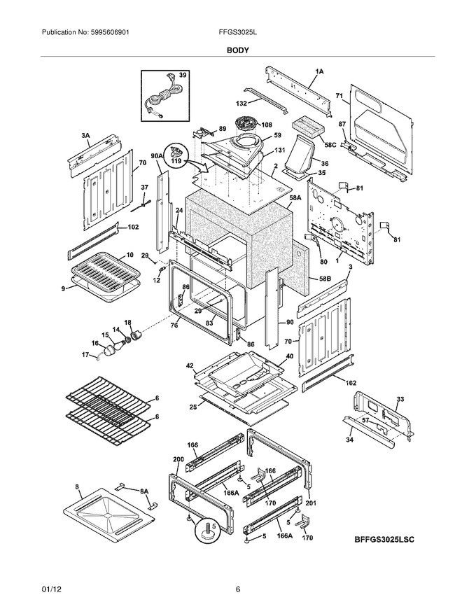 Diagram for FFGS3025LBE
