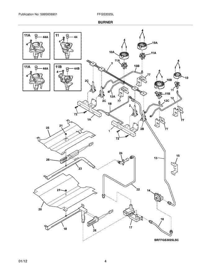 Diagram for FFGS3025LBE