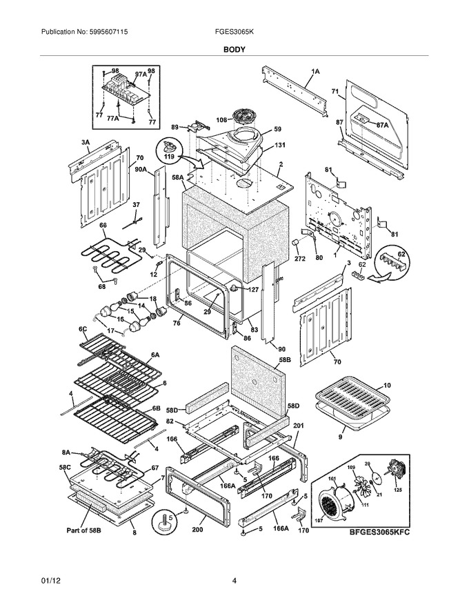 Diagram for FGES3065KWE