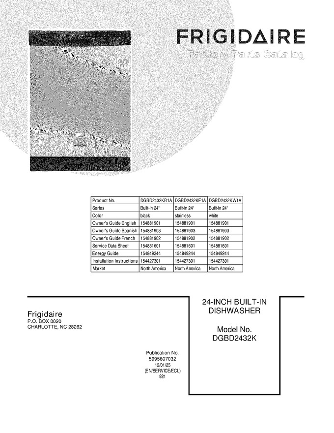 Diagram for DGBD2432KW1A
