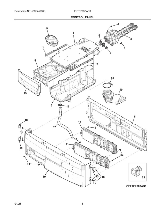 Diagram for ELTE730CAD0