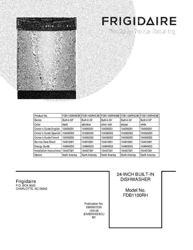 Diagram for FDB1100RHC3B