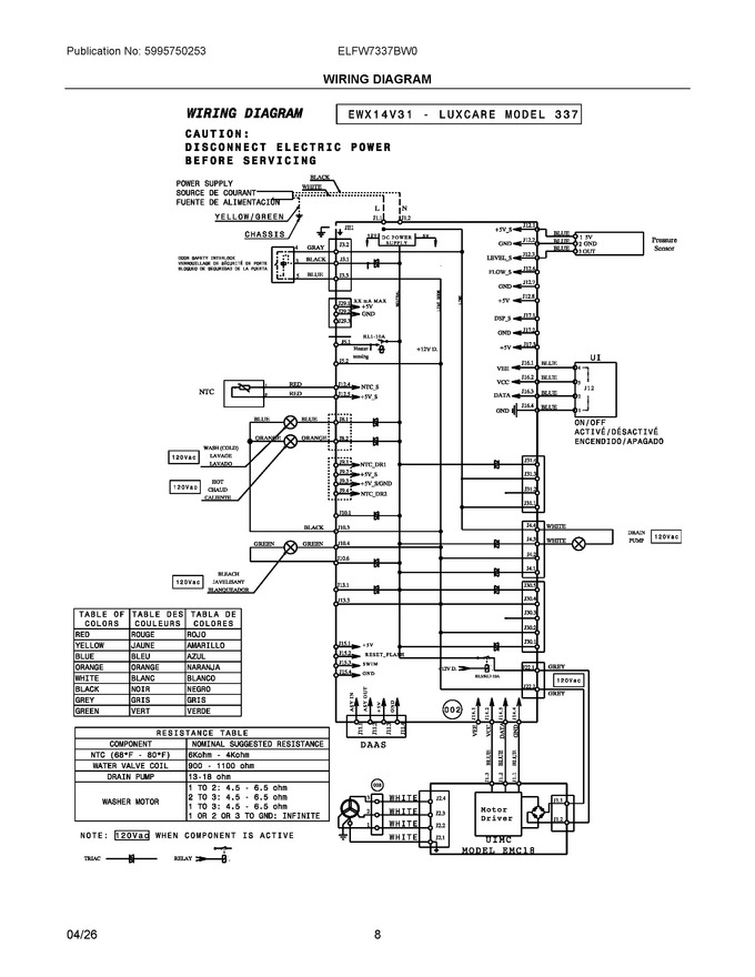 Diagram for ELFW7337BW0