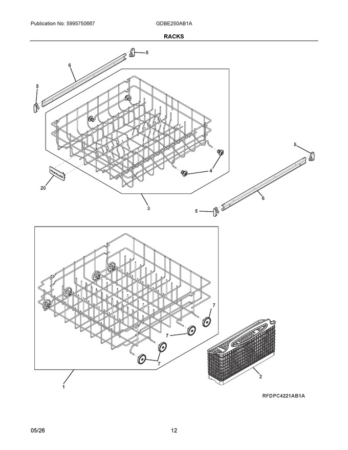 Diagram for GDBE250AB1A