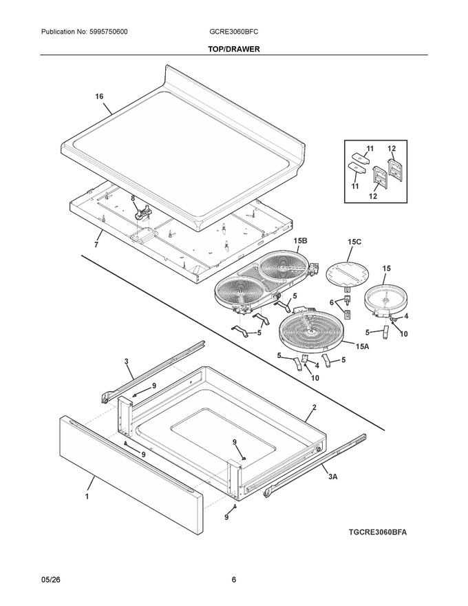 Diagram for GCRE3060BFC
