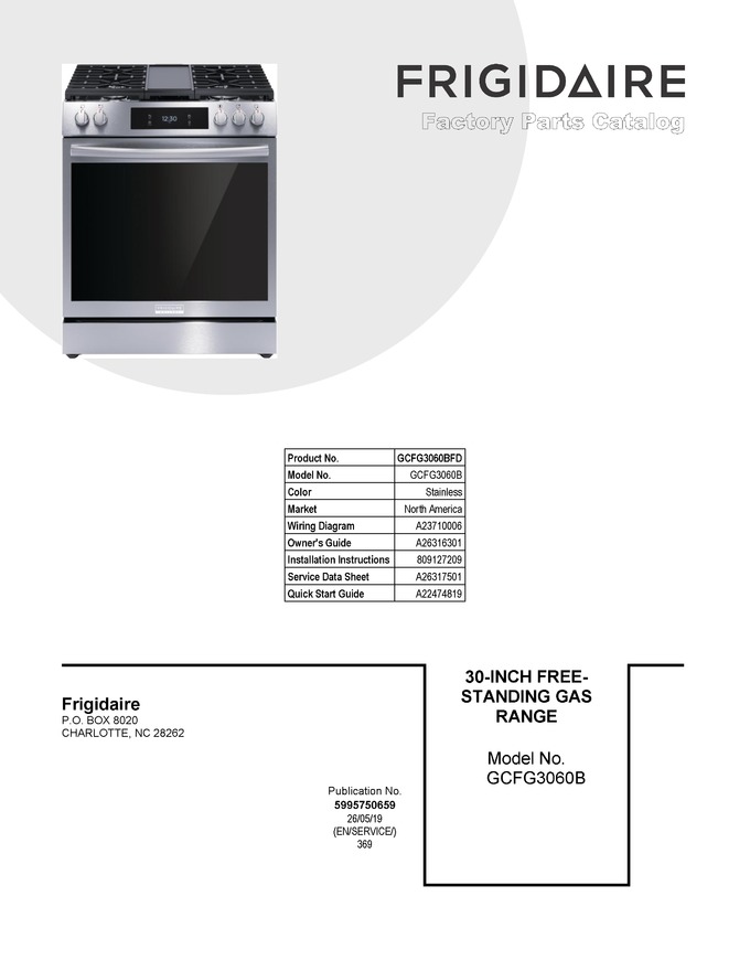 Diagram for GCFG3060BFD