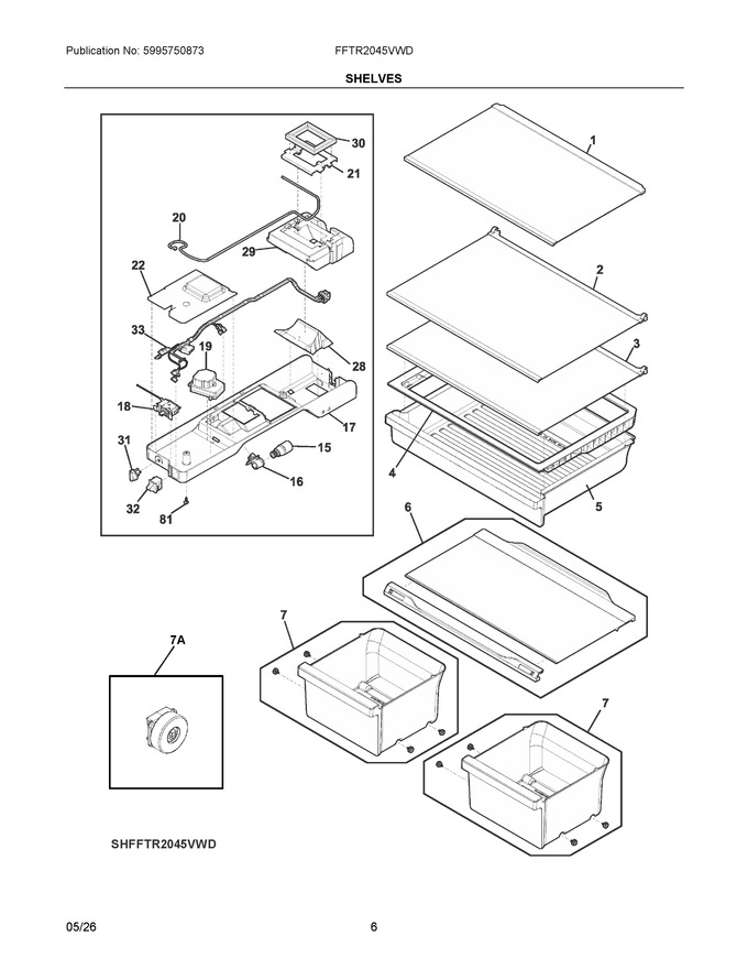 Diagram for FFTR2045VWD
